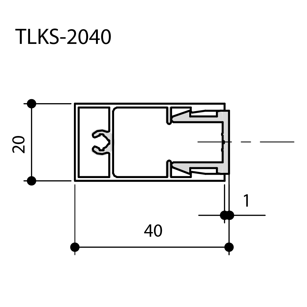 ルーバー ダイレクトアタッチメントタイプ TLKS-2040