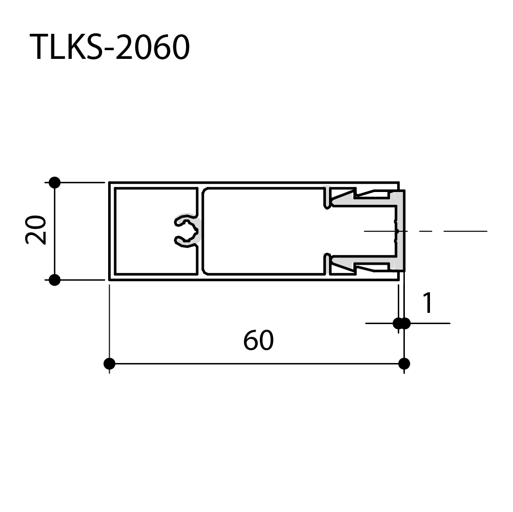 ルーバー ダイレクトアタッチメントタイプ TLKS-2060