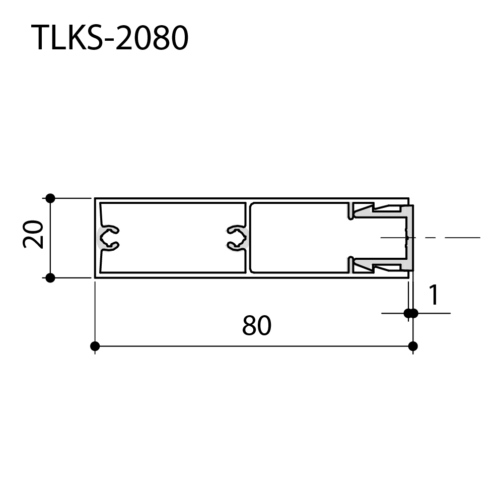ルーバー ダイレクトアタッチメントタイプ TLKS-2080